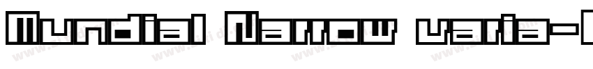 Mundial Narrow varia字体转换